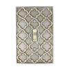 Meriville Moroccan 1 Toggle Wallplate, Single Switch Electrical Cover Plate, Antique Gold