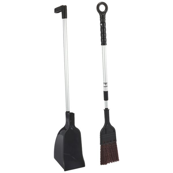 Yamato Chemical Broom and Dustpan Set, Broom Clear Black