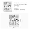 Alexnailart Nail Stamping Plate Nail Image Templates Stencil Nail Art DIY Manicure Printing Tool for Nail Art Design Flowers (FA073)
