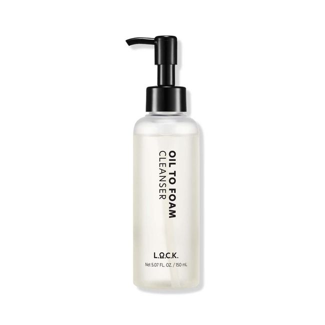 L.O.C.K. Oil To Foam Cleanser - Olive Oil Based Cleanser for face, Makeup Remover for All Skin Types, Vegan Natural Skincare Oil Cleanser for dry skin 5.07 fl oz. 150ml Olive Oil Face wash