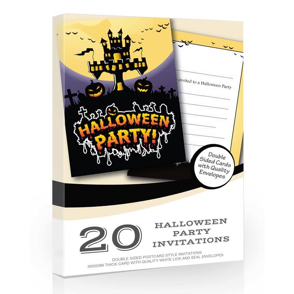 Olivia Samuel 20 x Halloween Party Invitations from Ready to Write with Envelopes