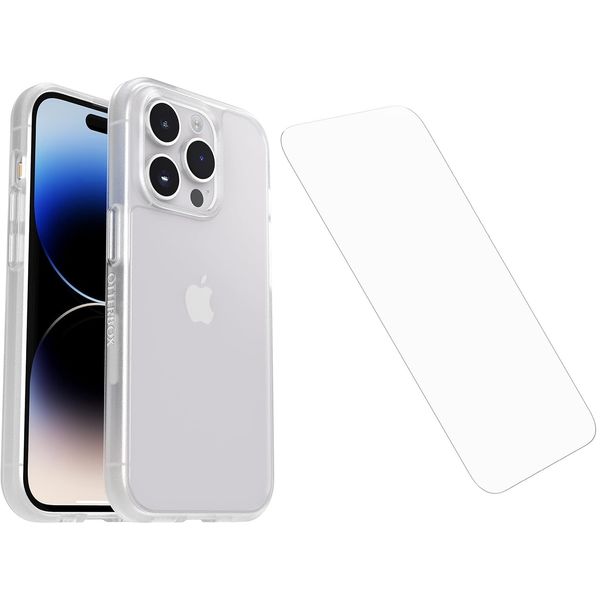 OtterBox Slim iPhone 14 PRO MAX Case with Screen Protector, Clear, Prefix Series