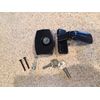 *Inside Black Storm and Screen Door Latch Handle With Lock CH701 KEY FREE SHIP