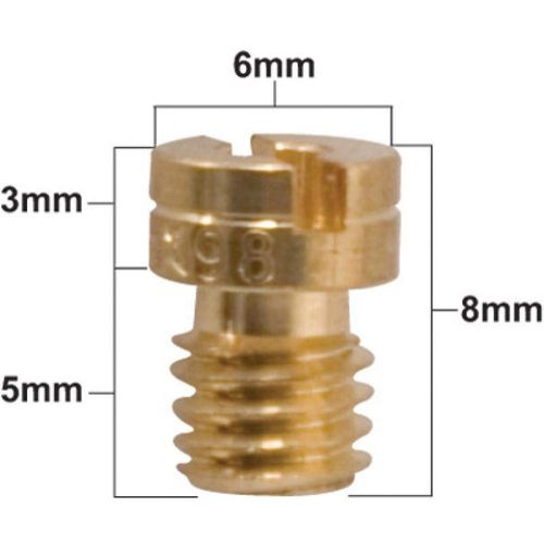Keihin 99101-393 Series Main Jet 122 (No CA) for Honda CRF100F 2004-2009