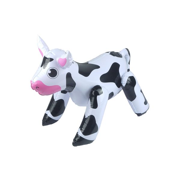 Henbrandt Inflatable Cow Blow Up Animal Inflatable Toy Cow Farm Animal Party Decorations Fancy Dress Accessory Pool Party Photo Booth Props