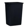 Superio Large Kitchen Trash Can 13 Gallon, 52 Qt Waste Bin, Black