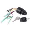 Ignition Key Switch, Boat Ignition Key Switch Assembly for Mer-cury Outboard Remote Control Box 87-17009A5