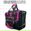 Pyramid Path Pro Deluxe Single Tote - Black/Hot Pink