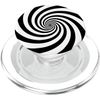 Hypnotic Spiral Black and White PopSockets MagSafe PopGrip for iPhone