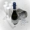ProductPro 10 x White Plastic Prosecco Flutes 175ml Capacity