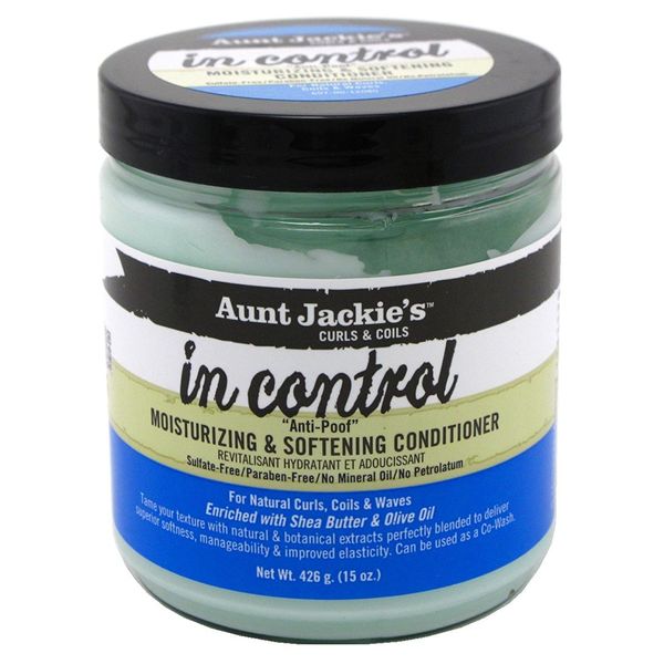 Aunt Jackies In Control Moisturizing & Softening Conditioner 15oz Jar (443ml) (2 Pack)