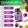 Gentle Liver Cleanse Detox & Repair Formula - Herbal Liver Support Supplement: Milk Thistle with Silymarin, Artichoke Extract, Dandelion, Beet, Chicory Root, & Turmeric for Liver Health - 60 Capsules