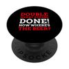 Lustiger Doppelherz-Bypass PopSockets mit austauschbarem PopGrip