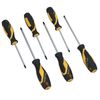 6pc Screwdriver Set Slotted/Flat, Phillips & Pozi Head with Soft Grip Handles