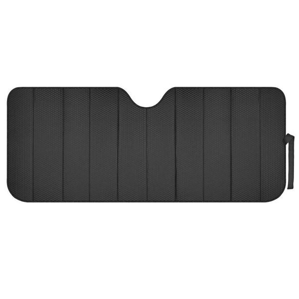 Reflective Black Foil Car Sun Shade Standard Reversible Folding Windshield Cover