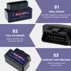 Mini Bluetooth OBD2 Code Reader, OBD II Diagnostic Scan Tool, OBD2 Scanner Car Engine Scanner for Android & Windows, Check Engine Code Reader with Fault Code Reader, V2.1