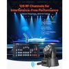 DMX Wireless Receiver Transmitter Rechargeable Battery Stage Light 8 PCs Black