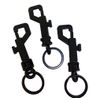 Snap Bolt 9 Key chain Hooks Lightweight Durable Black Plastic Spring Snap Hooks