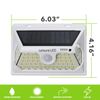 2X 60 LED Solar Power Motion Sensor Wall Light Outdoor Yard Garden Waterproof