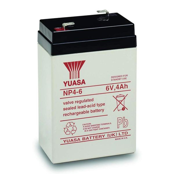 NP4-6 Yuasa 4Ah 6v Lead acid battery
