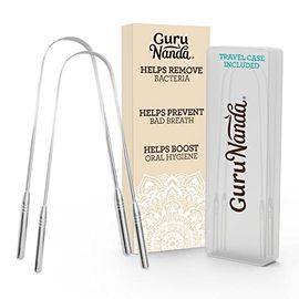 GuruNanda's Dental Hygiene Kit: Stainless Steel Teeth Cleaning Tools, 5 Ct