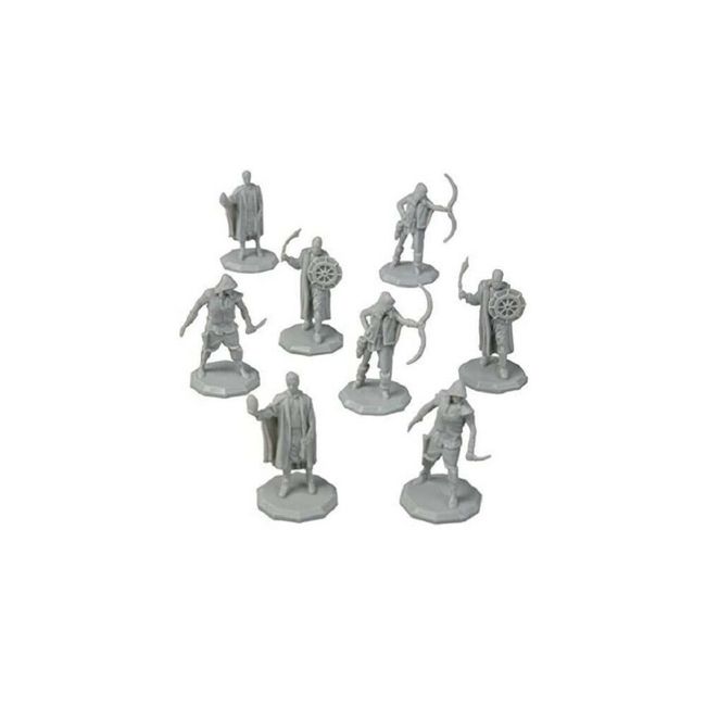 Monster Protectors Unpainted Fantasy Bandit Mini Figures 8 Pack