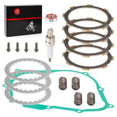Heavy Duty Clutch Friction Plates & Gasket Kit for Honda CRF80F CRF100F 2004-2013 XR80R XR100R 1987-2004