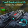 BORUIT EV10 Mini Pocket LED Flashlight UV Lamp Rechargeable Torch Work Light