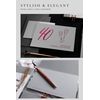 Jolicoon 40 Happy Ruby Anniversary with premium envelope and embossed seal sticker - Ruby wedding anniversary card