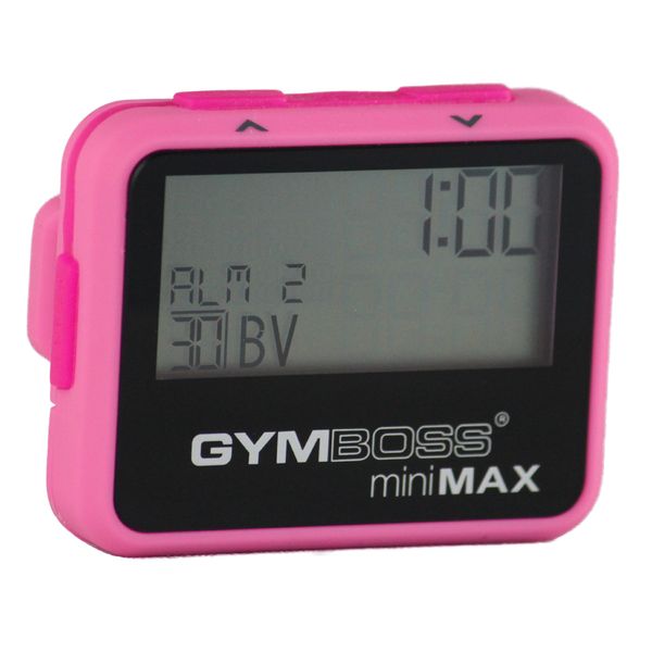 Gymboss miniMAX Interval Timer and Stopwatch - PINK/PINK SOFTCOAT