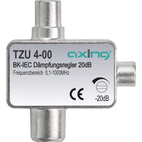 Axing TZU 4-00 Cable TV adjustable Attenuator with Coax IEC Connectors (0.1-1000 MHz)