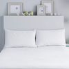Fusion - Brushed Cotton Pillow Cases (50 x 75cm) - 2 Pack - Plain White Bedding