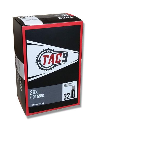 TAC-9 Tube, 26" x 1.75-1.95" Regular Schrader Valve, 32mm (ISO 559)