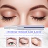 3 Pieces Eyebrow Trimmer Precision Electric Eyebrow Razor Eyebrow Hair Trimmers Personal Eye Brow Shaper Trimmer Battery Operated Remover for Women Men Face Neck Fuzz Lips Body Arms Leg