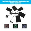 USB Electric Cloth Heater, Five Portable Waterproof Foldable Heater Pads Adjustable Temperature Heating Element Warmer Tool