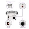 Single Pot Wax Warmer Professional Electric Wax Heater Machine Facial Skin SPA Equipment with Adjustable Temperature Set with Wood Craft Sticks（50 Pcs）