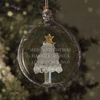 Personalised Glass Christmas Tree Bauble Christmas Tree Decoration