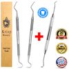Dental Teeth Cleaning Dentist Scraper Pick Tool Calculus Plaque Floss Remover 3X