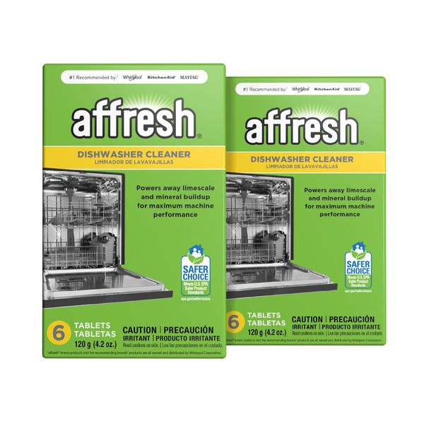 Affresh Dishwasher Cleaner, 12 Month Supply, Helps Remove Limescale and Odor-Causing Residue