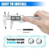 Digital Caliper Measuring Tool, Stainless Steel Vernier Caliper Digital Micro...