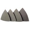 HOMESOM 80mm Triangular Diamond Polishing Pads Electroplated Sanding Pad for Multi Tool 4pcs