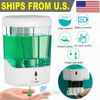 2x Automatic Liquid Soap Dispenser 700ML IR Sensor Wall Mount Gel/Soap Container