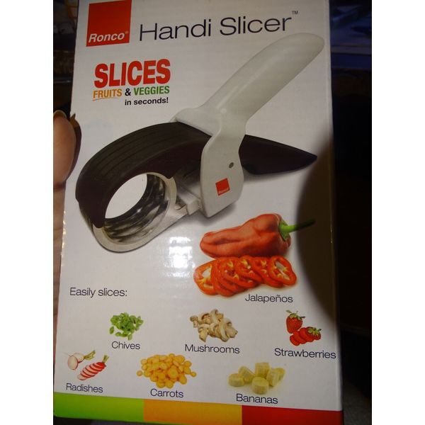 Ronco Handi Slicer Fruit Vegetable Slices Mushroom Strawberries Carrots