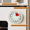 Kitchen Timer for Cooking,Chef Cooking Timer Clock with Loud Alarm, 60-Minute Countdown,Mechanical Clockwork - No Batteries Required - Magnetic Base, Visual Timers for Kitchen,Study,Work,Gym (White)