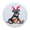 Schnauzer Easter Dog Bunny Ears Easter Eggs Puppy PopSockets Standard PopGrip