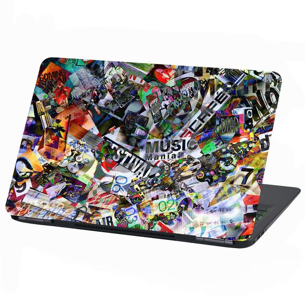 Laptop Folie Cover Abstrakt Klebefolie Notebook Aufkleber Schutzhülle selbstklebend Vinyl Skin Sticker (LP21 Stickerbomb, 15 Zoll)