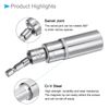 CoCud Socket Accessory Set, 17mm Deep Socket 3/8" Drive 3/8" Universal Joints 3/8" Adapter, Socket Accessories - (Applications: for Home Maintenance), 3-Pieces