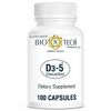 Biotech Vitamin D3 5 Cholecalciferol 5000IU Bone & Joint Support 100ct 2 Pack