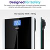 Digital Body Weight Bathroom Scale with Step-On Technology 400 Lb With Batteries