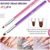 8Pcs Nail Art Brush Set, 7Pcs Nail Brushes + 1Pc Nail Dotting Tool